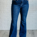 Mavis High Rise Side Seam Detail Flare Jeans