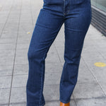 Judy Blue Dark Wash High Waisted Straight Fit Jeans