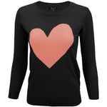 S/S Love Heart Crew-neck  12GG Pullover Sweater