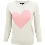 S/S Love Heart Crew-neck  12GG Pullover Sweater