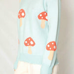 Mushroom knit sweater