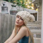 Oversized Chunky Knit Pom Beanie