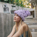 Oversized Chunky Knit Pom Beanie