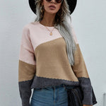 Women's Long Sleeve Round Neck Sweater