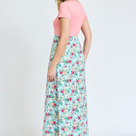 Short Sleeve Floral Maxi Dress