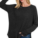 Melage Baby Waffle Long Sleeve Top