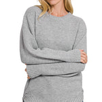 Round Neck Basic Sweater