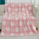 Blanket ALL SMILES Pattern Reversible Blanket