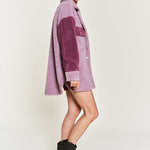 Colorblock sherpa jacket *plus*