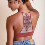 Tattoo Mesh Racerback Bralette