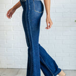 Mavis High Rise Side Seam Detail Flare Jeans