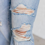 Ramona High Rise Rigid Magic Destroyed Straight Jeans