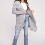 Hooded Open Front Sweater Cardigan