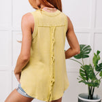 A Few of My Favorite Things Round Neck Tank in Lime