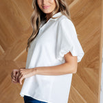 A Sixth Sense Balloon Sleeve Blouse