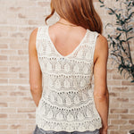 Adventure is Out There Open Knit Tank