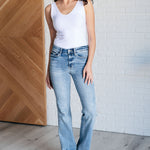 Alana Mid Rise Clean Bootcut Jeans