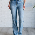 Alana Mid Rise Clean Bootcut Jeans