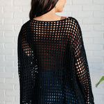 Ask Anyway Fishnet Sweater