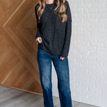 Casual Tuesday Ribbed Knit Sweater in Black