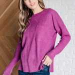 Casual Tuesday Ribbed Knit Sweater in Light Plum