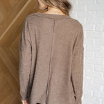 Casual Tuesday Ribbed Knit Sweater in Mocha