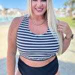 Cayman Islands Striped Swim Top