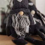 Coffee Lover Gnomes Set of 2 in Charcoal