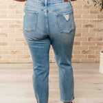 Frankie High Waist Distressed Boyfriend Jeans