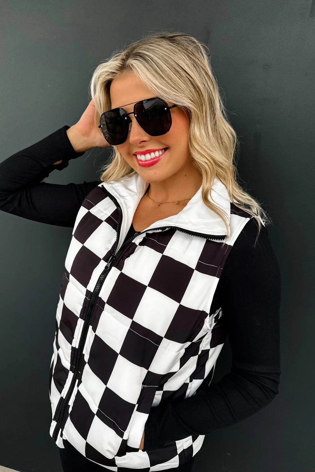 PreOrder! Checkered & Western Print Puffer Vests