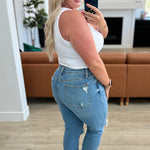 Frankie High Waist Distressed Boyfriend Jeans