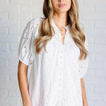 I'll Let You Know Eyelet Lace Blouse