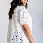 I'll Let You Know Eyelet Lace Blouse