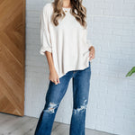 Ivory Thoughts Chenille Blouse