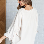 Ivory Thoughts Chenille Blouse