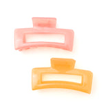 Jelly Rectangle Claw Clip in Watermelon