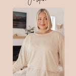 Up For Anything V-Neck Blouse in Taupe