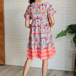 Journey On Mixed Print Dress