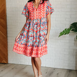 Journey On Mixed Print Dress