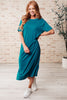 Keeping It Chill Drop Shoulder Maxi Dress in Teal