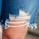 Kelsey Mid Rise Distressed Cutoff Shorts