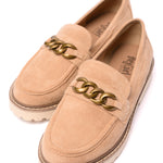 Literally Loafers in Camel Faux Suede