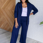 Magic Wide Leg Crop Pants in Navy