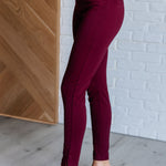 Magic Skinny 28" Pants in Wine