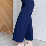 Magic Wide Leg Crop Pants in Navy