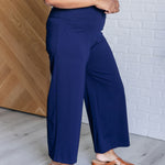 Magic Wide Leg Crop Pants in Navy