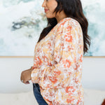 Marigold Dreams Floral Blouse