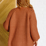 Maybe Monday Cardigan in Chestnut