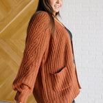 Maybe Monday Cardigan in Chestnut