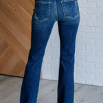 Mila Mid Rise Distressed Bootcut Jeans